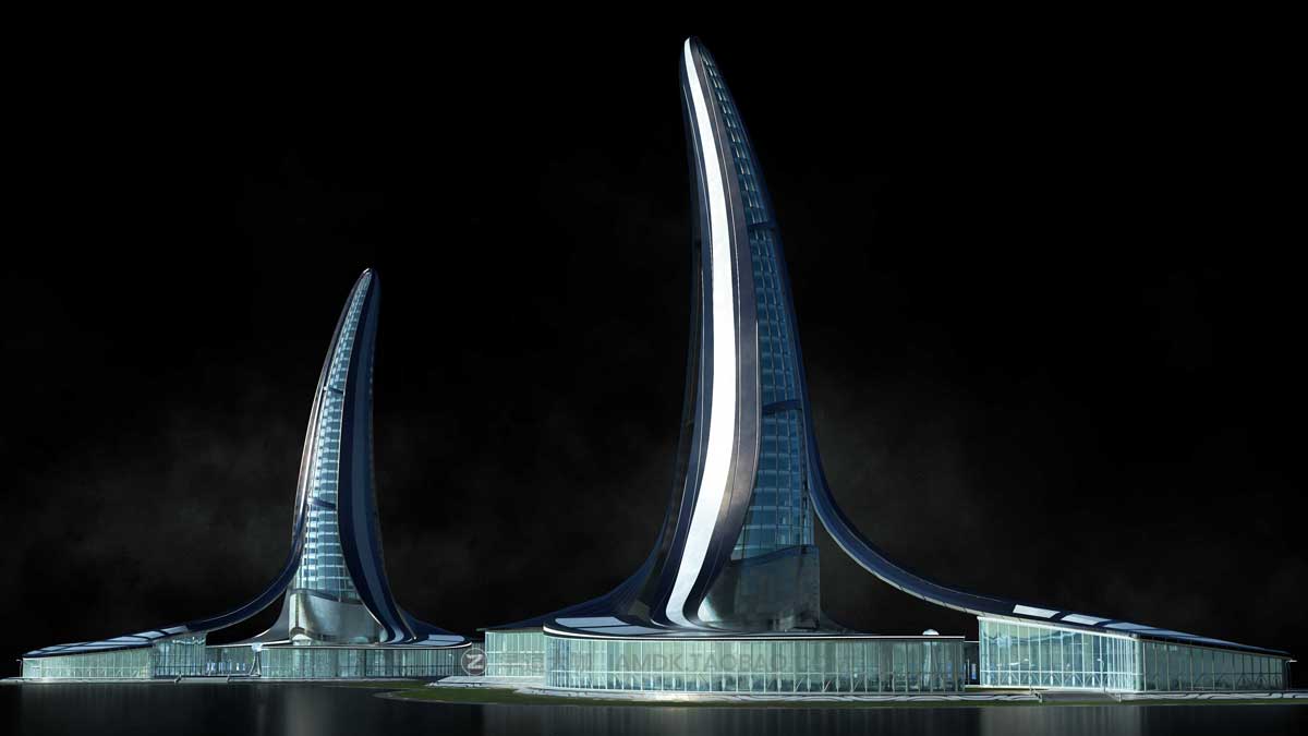 未来科幻楼房建筑城市3D模型 C4D/Blender/MAX/Maya/FBX/OBJ/UE等 KitBash3D – OASIS插图20