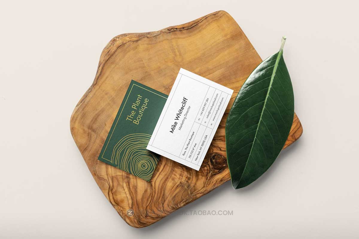 8款时尚优雅品牌VI设计名片信纸信封展示效果图PSD样机模板素材 Flora Branding Mockup Vol. 1插图8