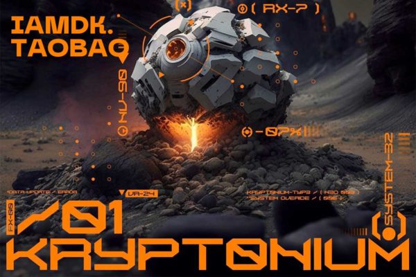 未来科幻赛博朋克机能机甲工业风PSPROCREATE英文字体安装包 KRYPT0NIUM – M3GAPACK