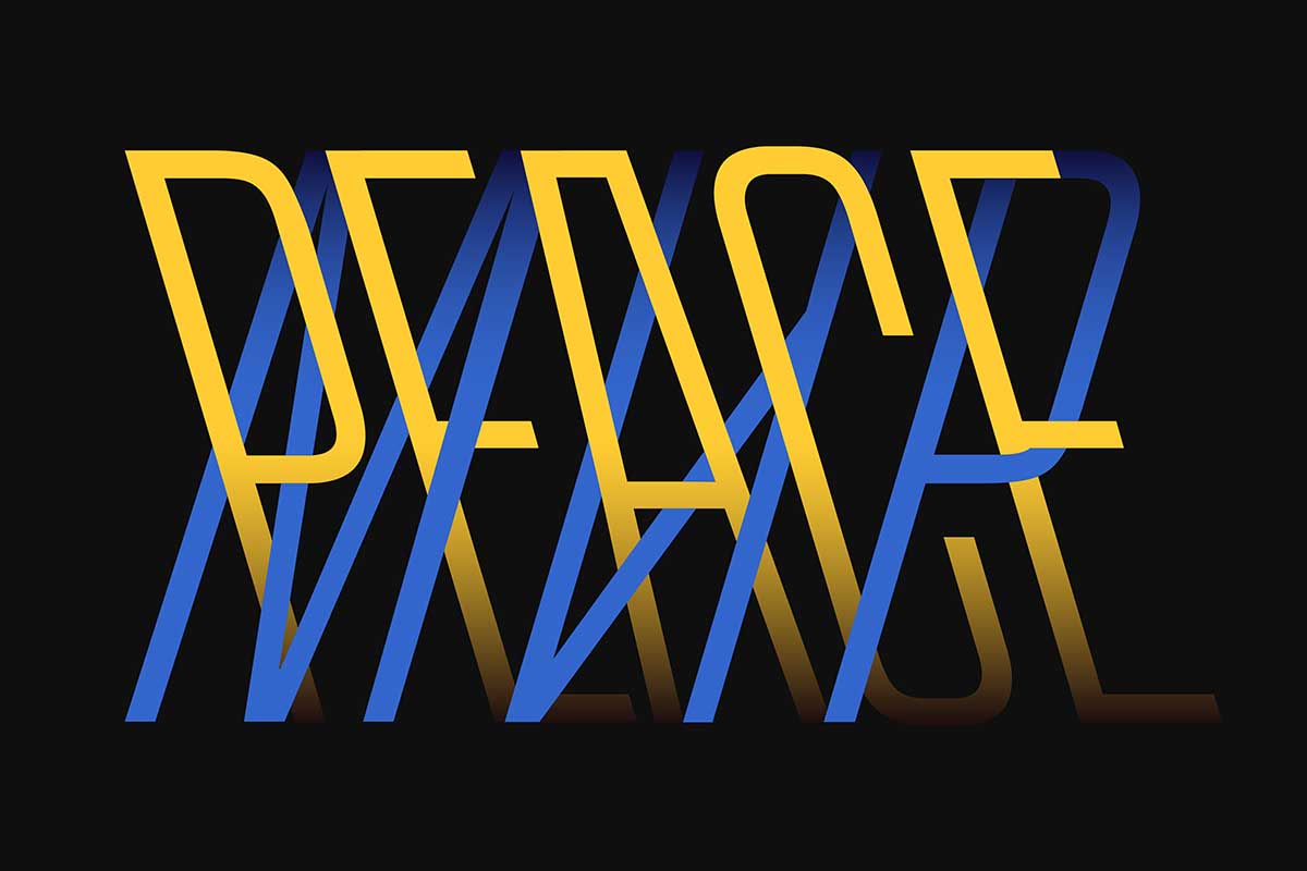 20世纪复古工业几何风海报标题LOGO设计PSPROCREATE西文字体安装包 CoFo Peshka Font Family插图