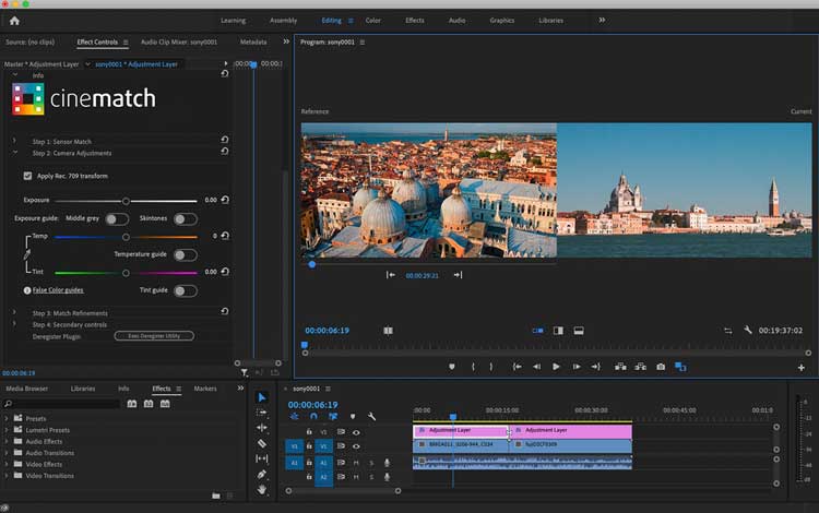 多视频色彩匹配调色插件 CineMatch 达芬奇/FCPX/PR Win/Mac插图2