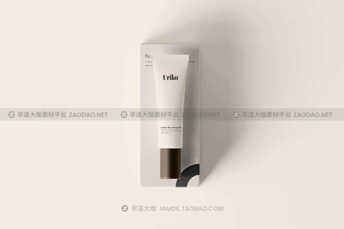 25款化妆护肤品精油乳液品牌VI包装设计展示贴图PSD样机模板素材 Uriko – Cosmetic Branding Kit插图10