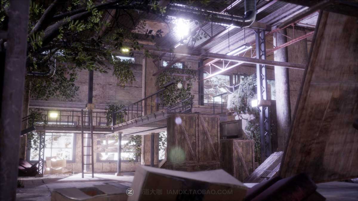 UE模型 废弃城市桥梁高楼街道设施3D模型设计素材 Post Apocalyptic World Pack插图9