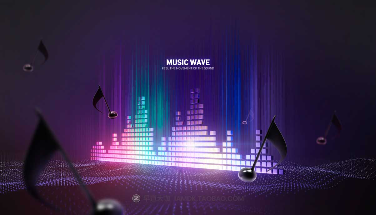 12款时尚创意潮流音乐发布会海报传单设计PSD分层源文件模板素材 Music Poster Template插图4