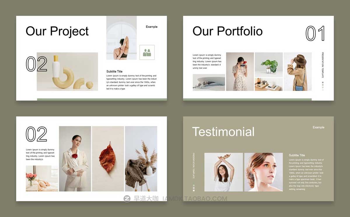 21页现代极简项目策划品牌策划图文排版PPT幻灯片模板素材 Pitch Deck PowerPoint Presentation Template插图2