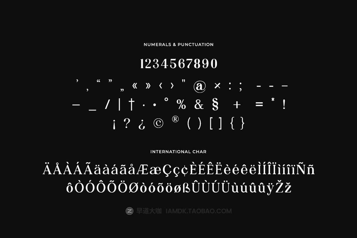 现代优雅女性化婚礼文具杂志排版标题LOGO设计衬线英文字体 Preparatori Moden Serif Font插图7