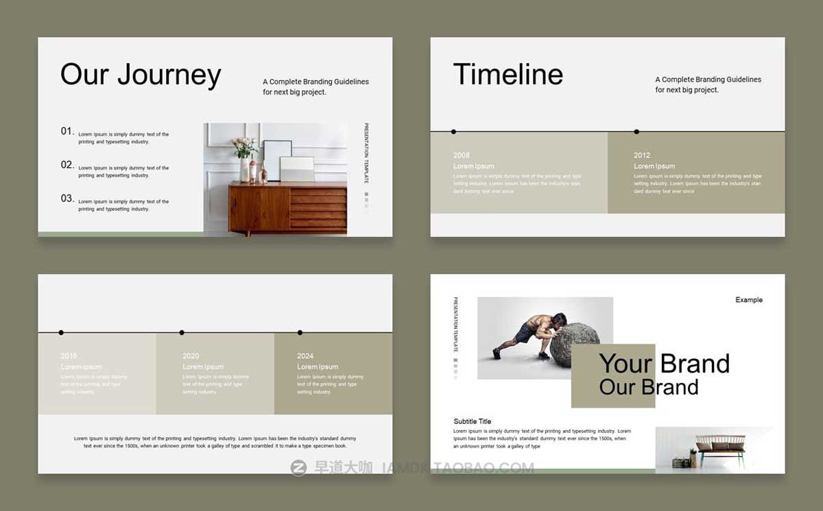 21页现代极简项目策划品牌策划图文排版PPT幻灯片模板素材 Pitch Deck PowerPoint Presentation Template插图3