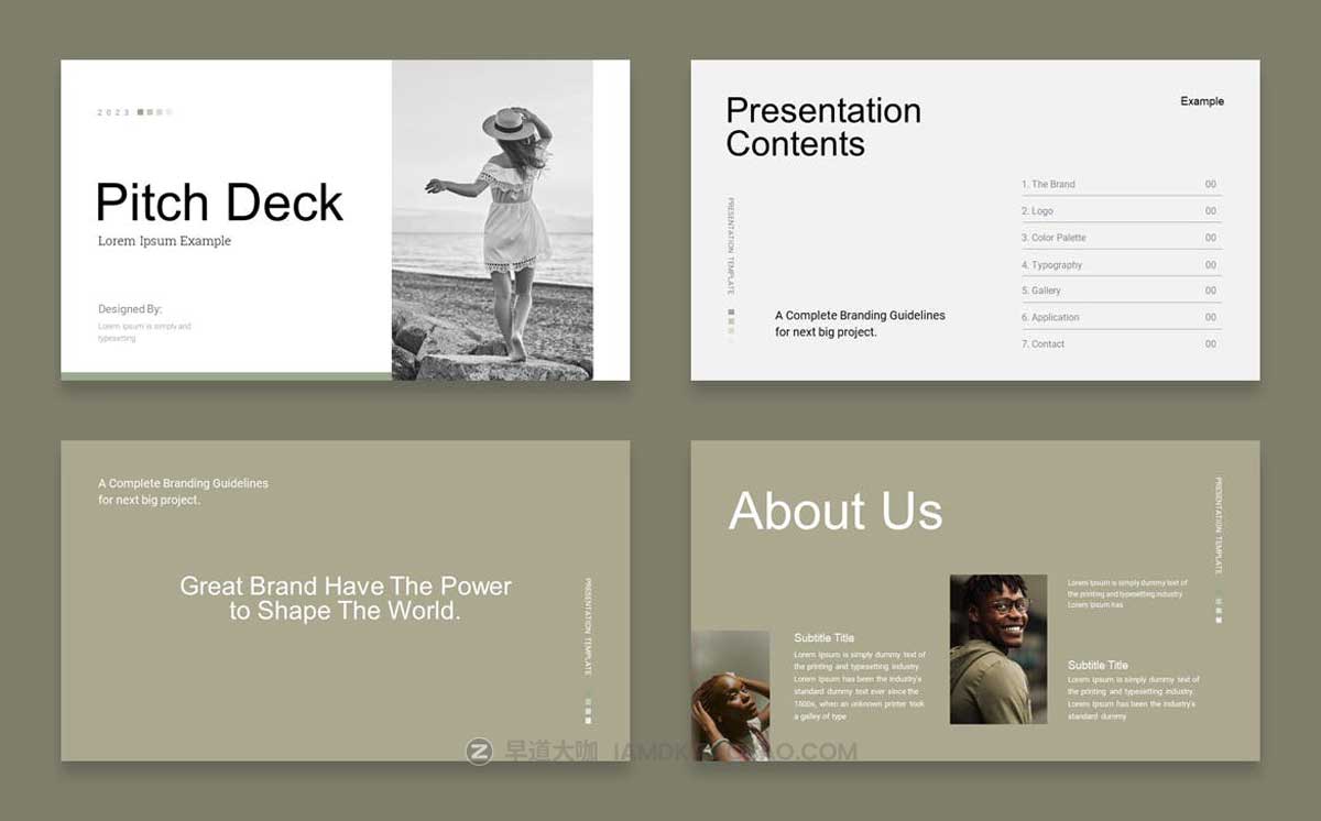 21页现代极简项目策划品牌策划图文排版PPT幻灯片模板素材 Pitch Deck PowerPoint Presentation Template插图4