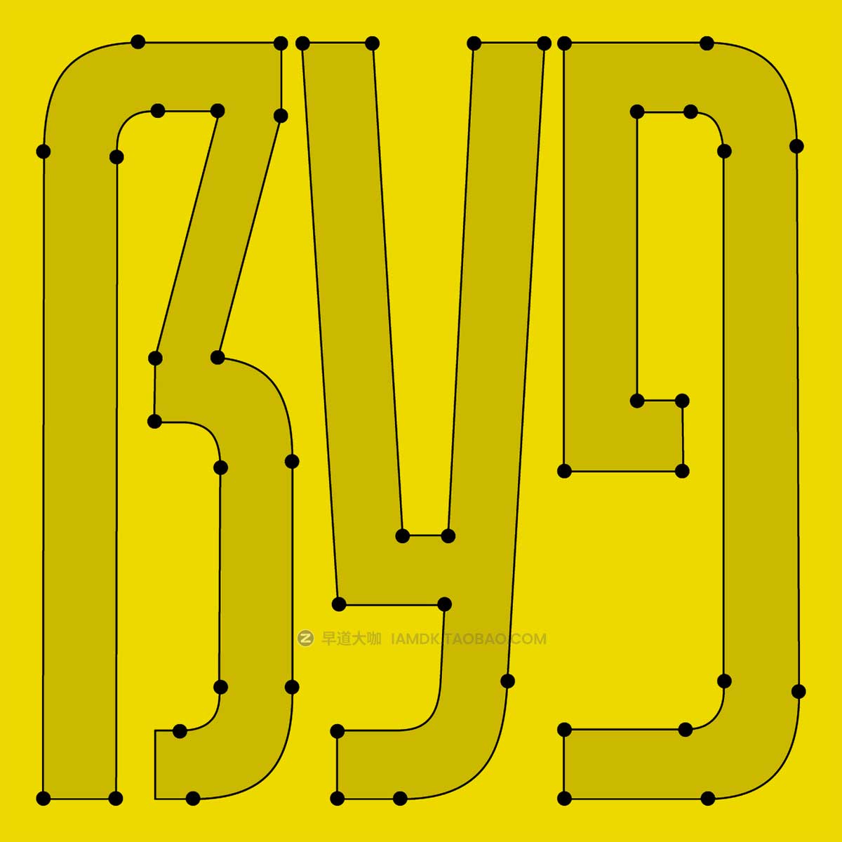 20世纪复古工业几何风海报标题LOGO设计PSPROCREATE西文字体安装包 CoFo Peshka Font Family插图14