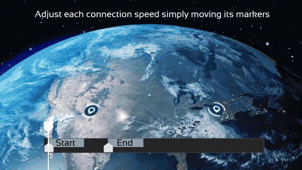 AE模板 科技感三维地球世界地图任意国家地点连线动画 Videohive – 3D Earth Connections V2插图3