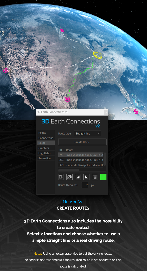 AE模板 科技感三维地球世界地图任意国家地点连线动画 Videohive – 3D Earth Connections V2插图5