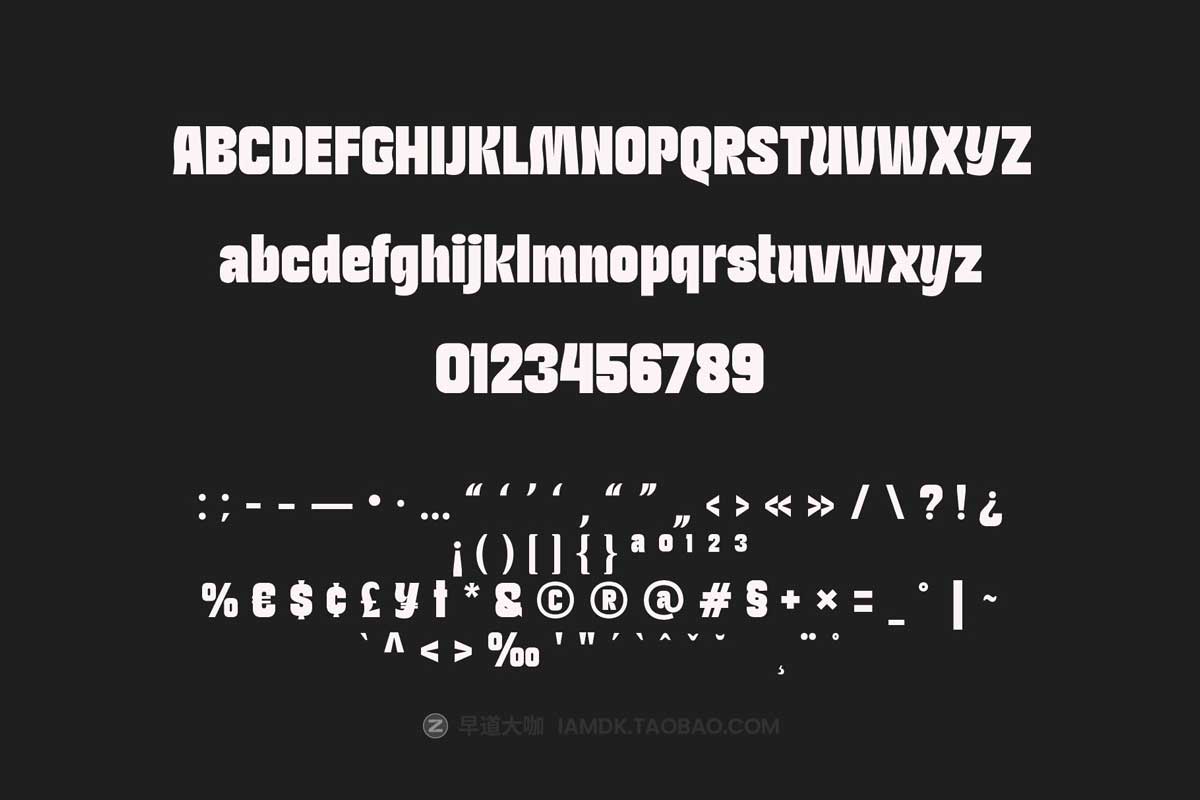 复古逆反差几何风标题LOGO设计PSAI英文字体安装包素材 Turnkey Condensed Font Family插图10