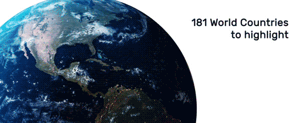 AE模板 科技感三维地球世界地图任意国家地点连线动画 Videohive – 3D Earth Connections V2插图10