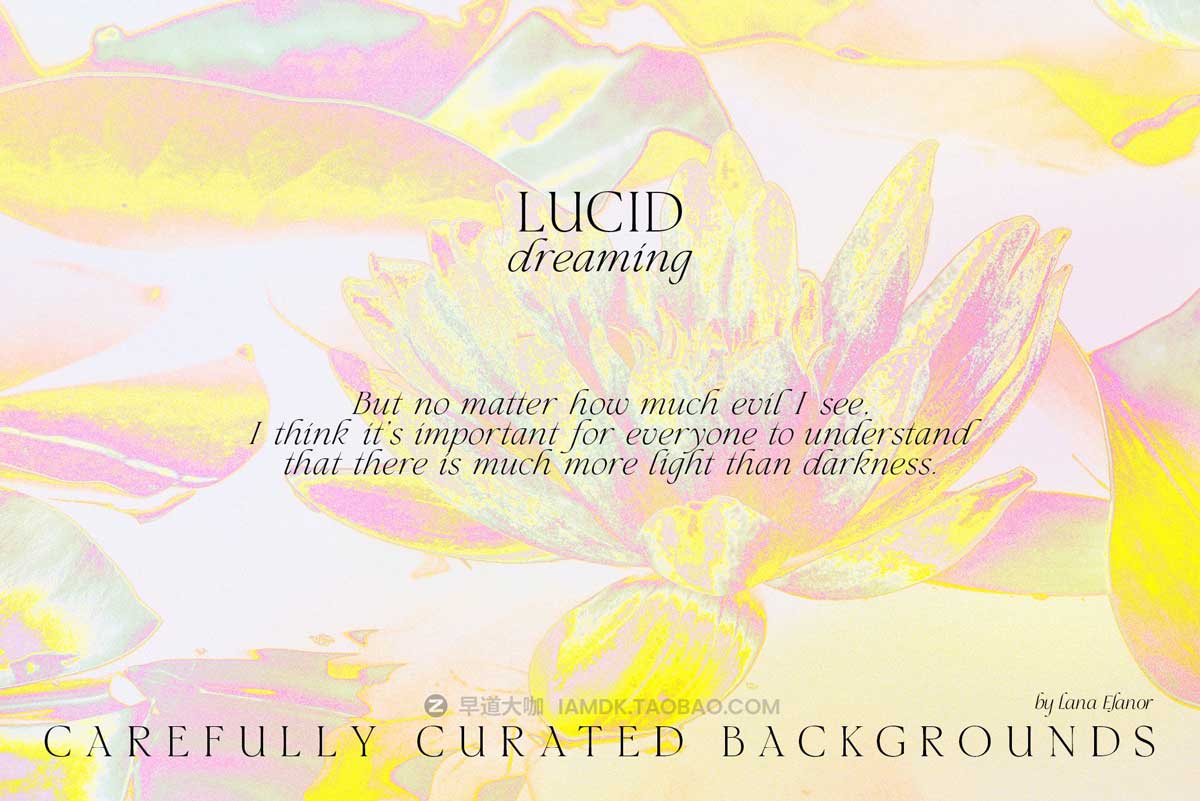 30款时尚梦幻活力抽象艺术棱镜反射漏光海报设计背景图片素材 LUCID DREAMING abstract psychedelic插图14