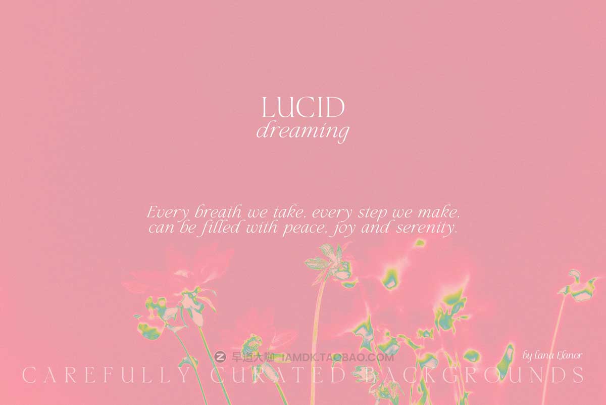 30款时尚梦幻活力抽象艺术棱镜反射漏光海报设计背景图片素材 LUCID DREAMING abstract psychedelic插图16