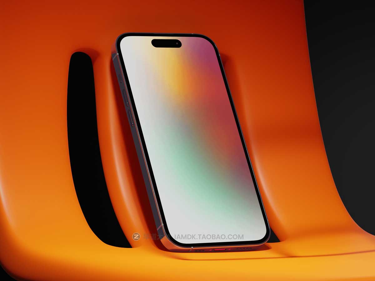 未来赛博朋克苹果手机iPhone 14 Pro屏幕演示样机FIgma模板设计素材 iPhone 14 Pro Mockups Vol.01插图9