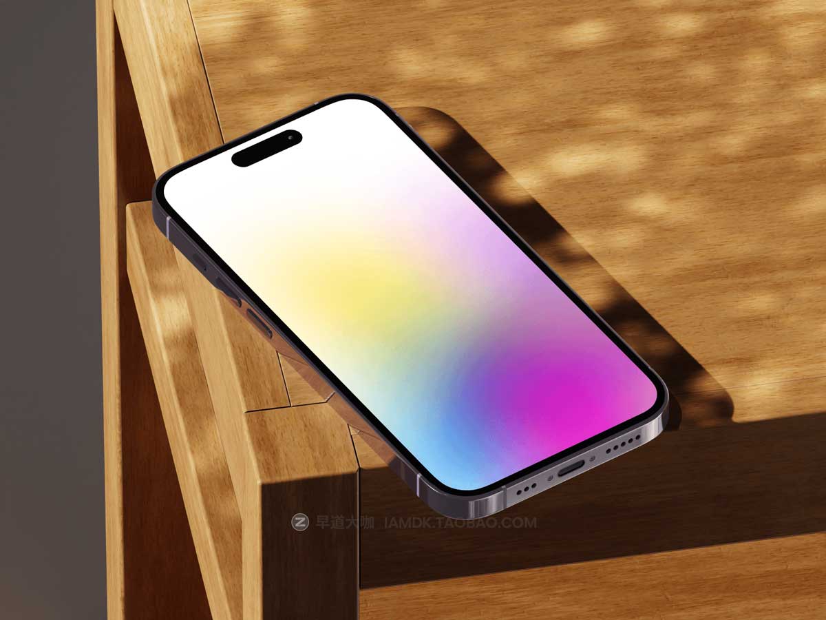 未来赛博朋克苹果手机iPhone 14 Pro屏幕演示样机FIgma模板设计素材 iPhone 14 Pro Mockups Vol.01插图13