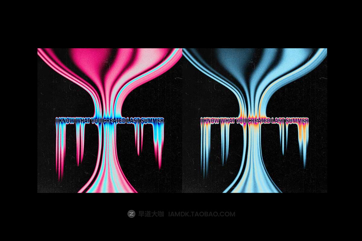 未来炫酷酸性流体融化LOGO标题字体设计PS特效样机模板素材 Creepy Melting Text Effect插图1