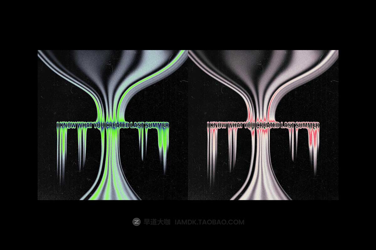 未来炫酷酸性流体融化LOGO标题字体设计PS特效样机模板素材 Creepy Melting Text Effect插图3