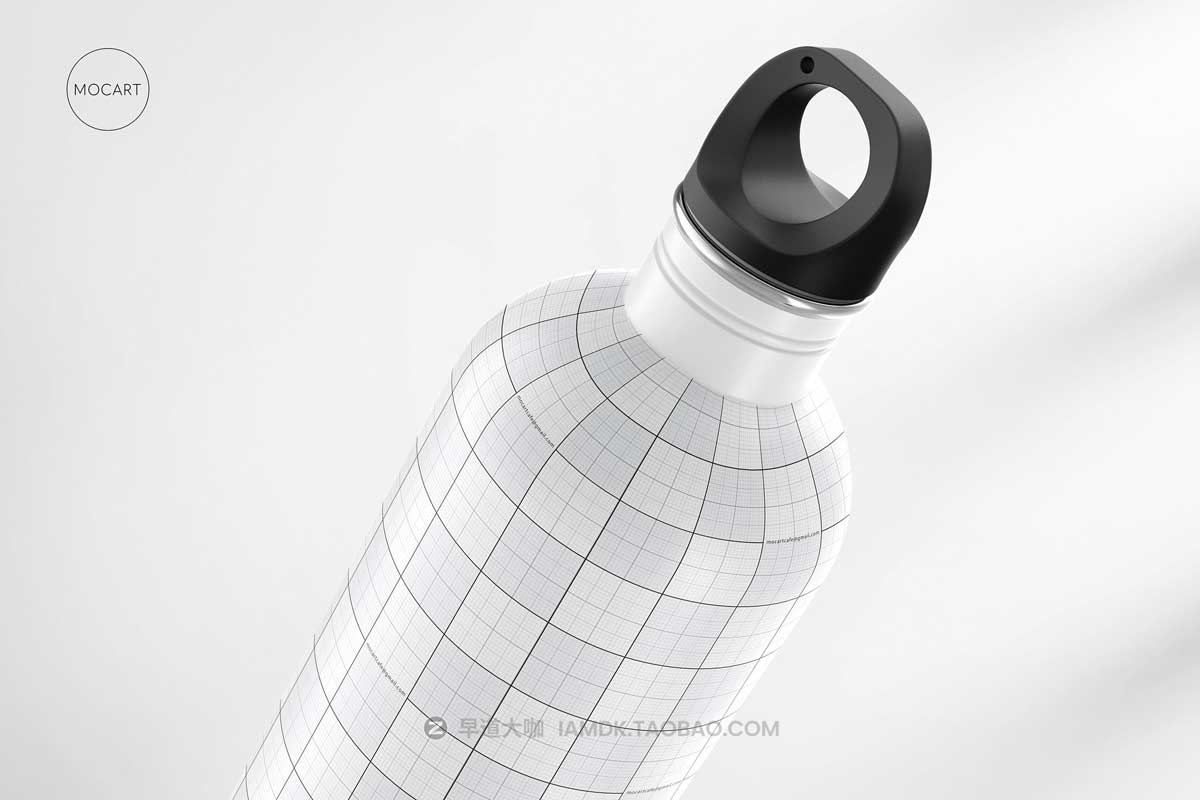 7款时尚不锈钢保温水杯外观设计PS智能贴图样机模板合集 Stainless Steel Water Bottle Mockup Set 1插图11