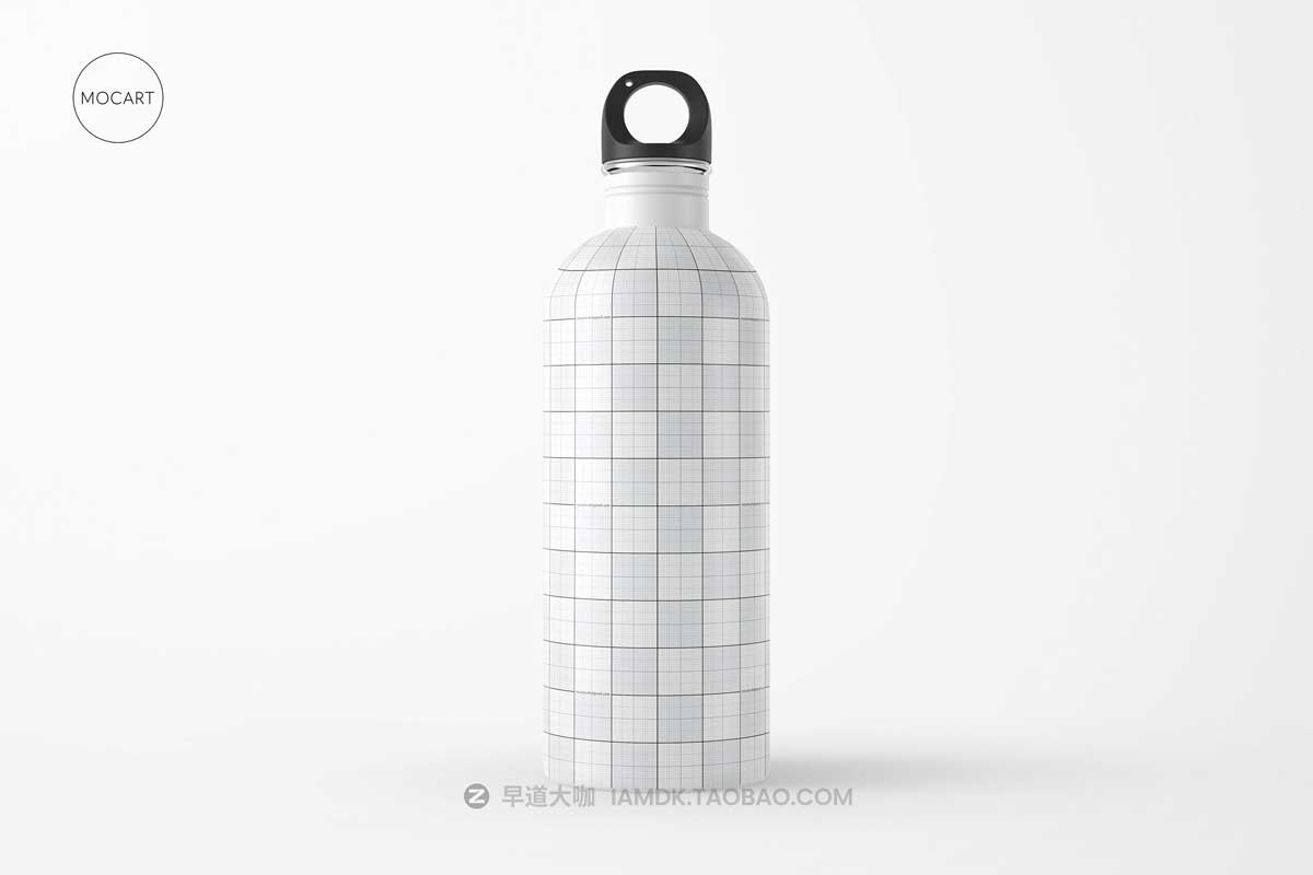 7款时尚不锈钢保温水杯外观设计PS智能贴图样机模板合集 Stainless Steel Water Bottle Mockup Set 1插图13