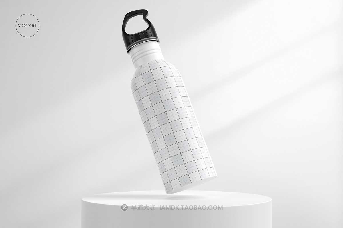 7款时尚骑行不锈钢保温水杯设计PS展示贴图样机模板合集 Stainless Steel Water Bottle Mockup Set 3插图9