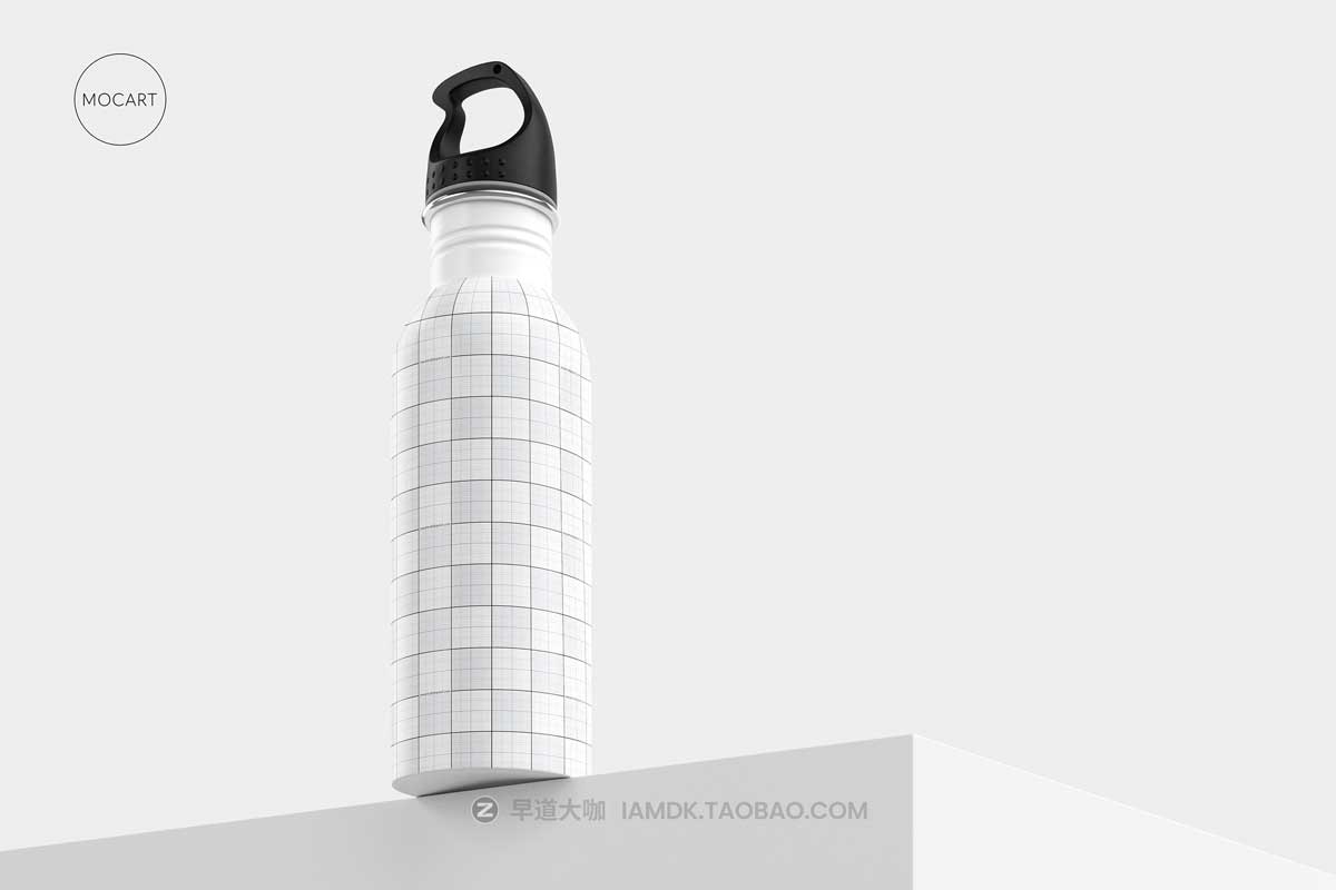 7款时尚骑行不锈钢保温水杯设计PS展示贴图样机模板合集 Stainless Steel Water Bottle Mockup Set 3插图10