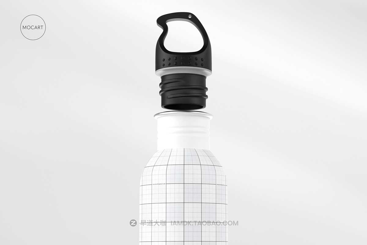 7款时尚骑行不锈钢保温水杯设计PS展示贴图样机模板合集 Stainless Steel Water Bottle Mockup Set 3插图11