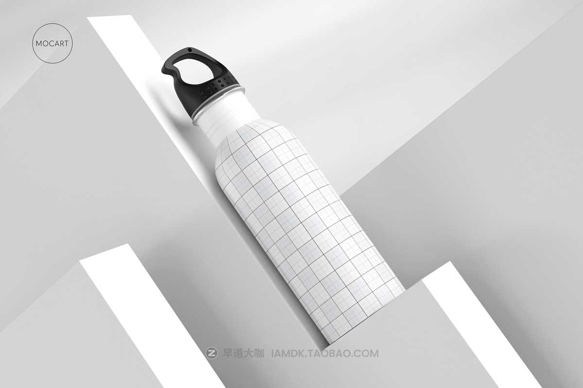 7款时尚骑行不锈钢保温水杯设计PS展示贴图样机模板合集 Stainless Steel Water Bottle Mockup Set 3插图13