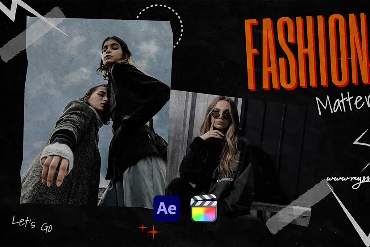 FCPX插件/AE模板 15组时尚创意多彩文字排版服装品牌宣传视频剪纸效果定格动画特效包 Paper Cutting Intro插图