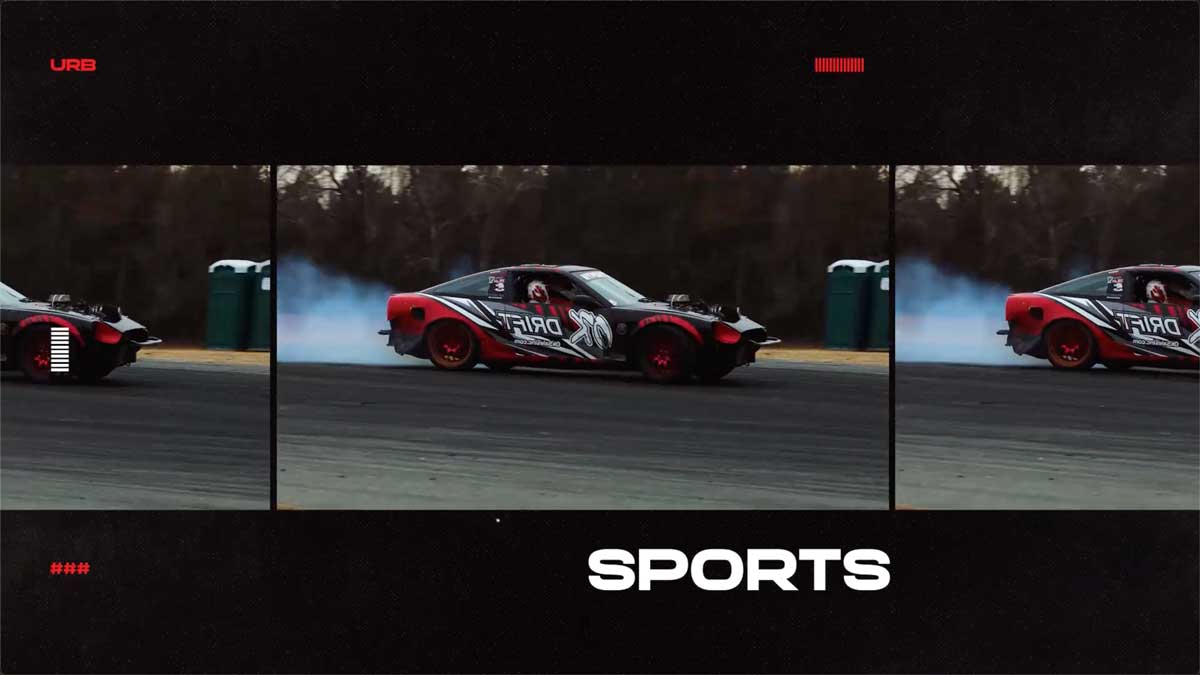 PR模板 汽车摩托车赛车运动揭幕战片头广告片图文动画 Car Racing Sports Opener插图2