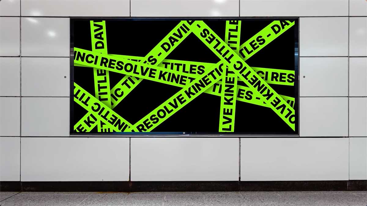 达芬奇模板 10组时尚4K可定制INS风动态海报标题设计素材包 Kinetic Titles for Davinci Resolve插图4