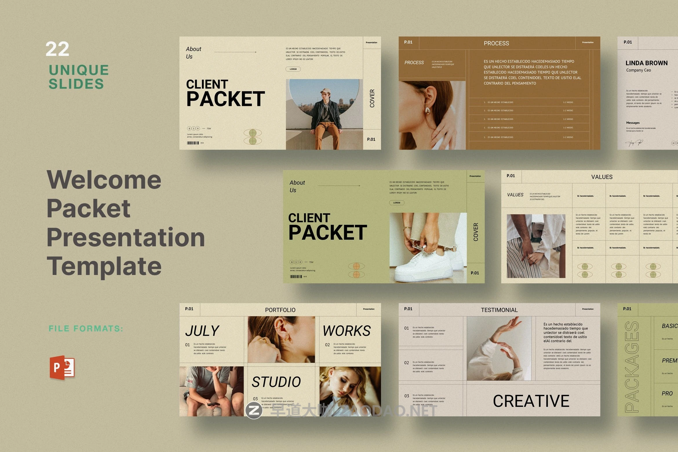 现代简约品牌营销策划演示文稿设计ppt模板 Welcome Packet Presentation Template插图 现代简约品牌营销策划演示文稿设计ppt模板 Welcome Packet Presentation Template插图