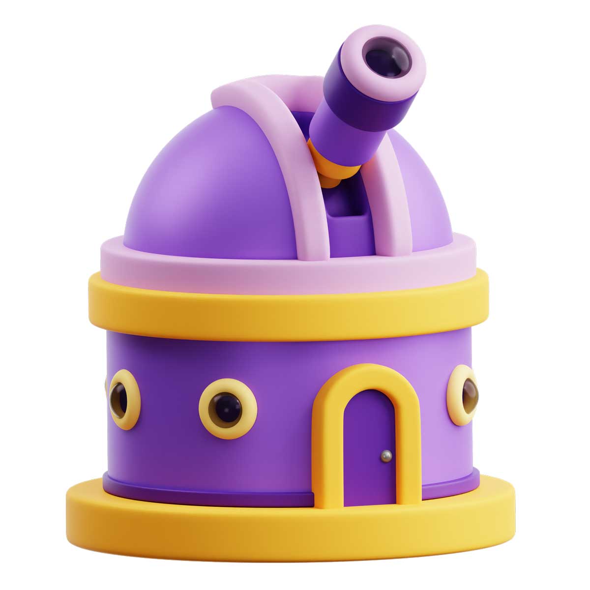 32款高级卡通创意太空宇宙行星飞船3D图标Icons设计素材合集 Space 3D Icon Pack插图15