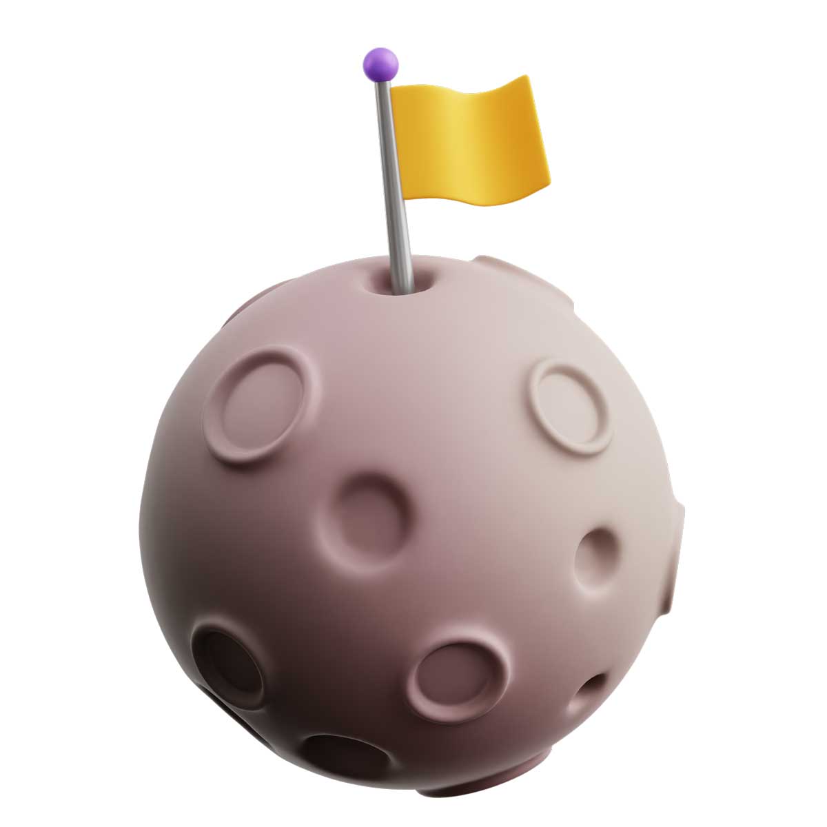 32款高级卡通创意太空宇宙行星飞船3D图标Icons设计素材合集 Space 3D Icon Pack插图22