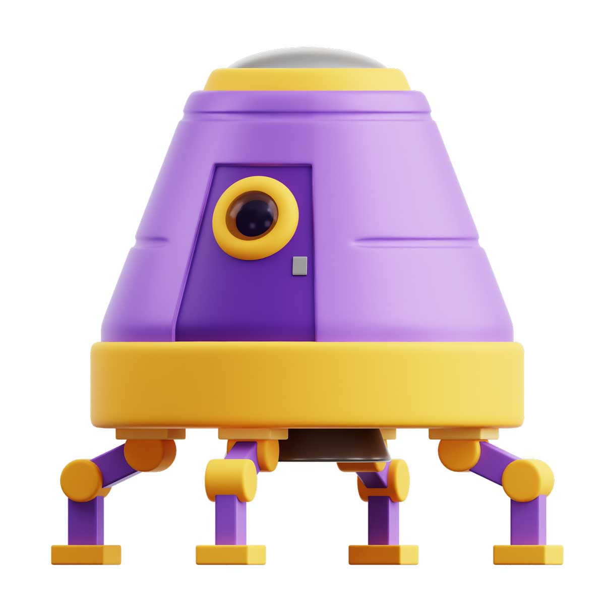 32款高级卡通创意太空宇宙行星飞船3D图标Icons设计素材合集 Space 3D Icon Pack插图23