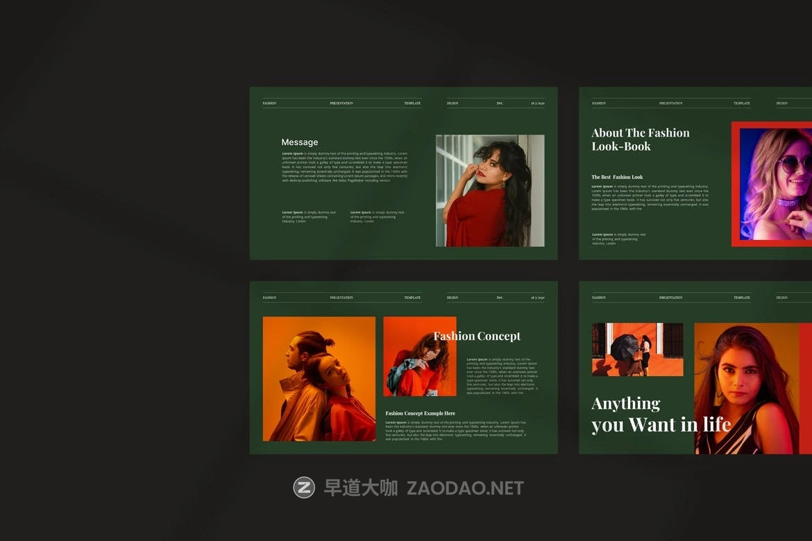 时尚简约品牌营销策划图文排版设计ppt模板 Fashion Look-Book Presentation Template插图3 时尚简约品牌营销策划图文排版设计ppt模板 Fashion Look-Book Presentation Template插图3