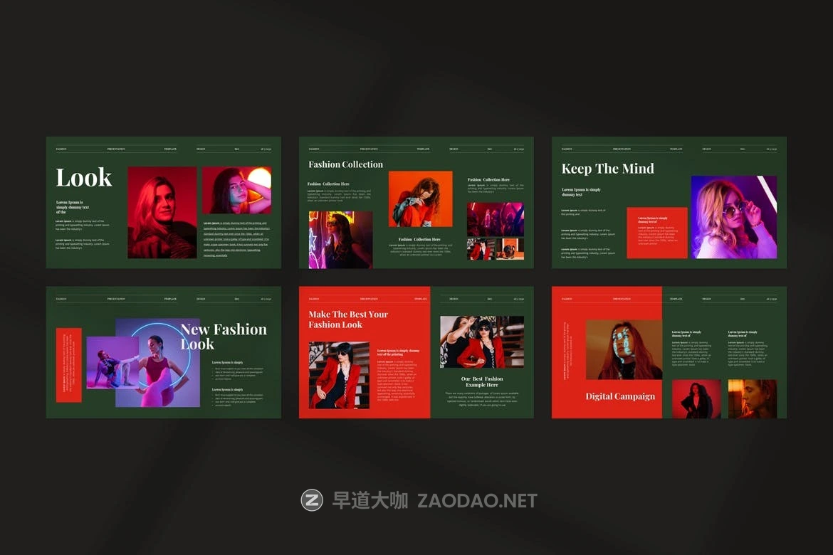 时尚简约品牌营销策划图文排版设计ppt模板 Fashion Look-Book Presentation Template插图4 时尚简约品牌营销策划图文排版设计ppt模板 Fashion Look-Book Presentation Template插图4