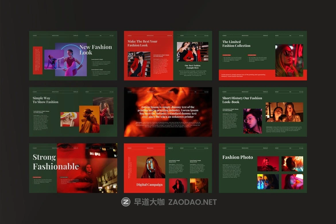 时尚简约品牌营销策划图文排版设计ppt模板 Fashion Look-Book Presentation Template插图6 时尚简约品牌营销策划图文排版设计ppt模板 Fashion Look-Book Presentation Template插图6