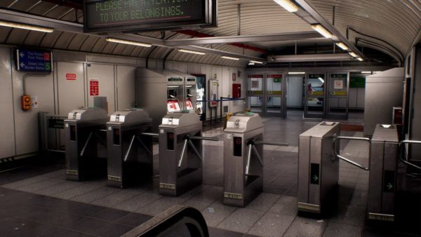 UE模型 地铁闸口地下通道车站场景3D设计素材包 CCA Subway Train Terminal