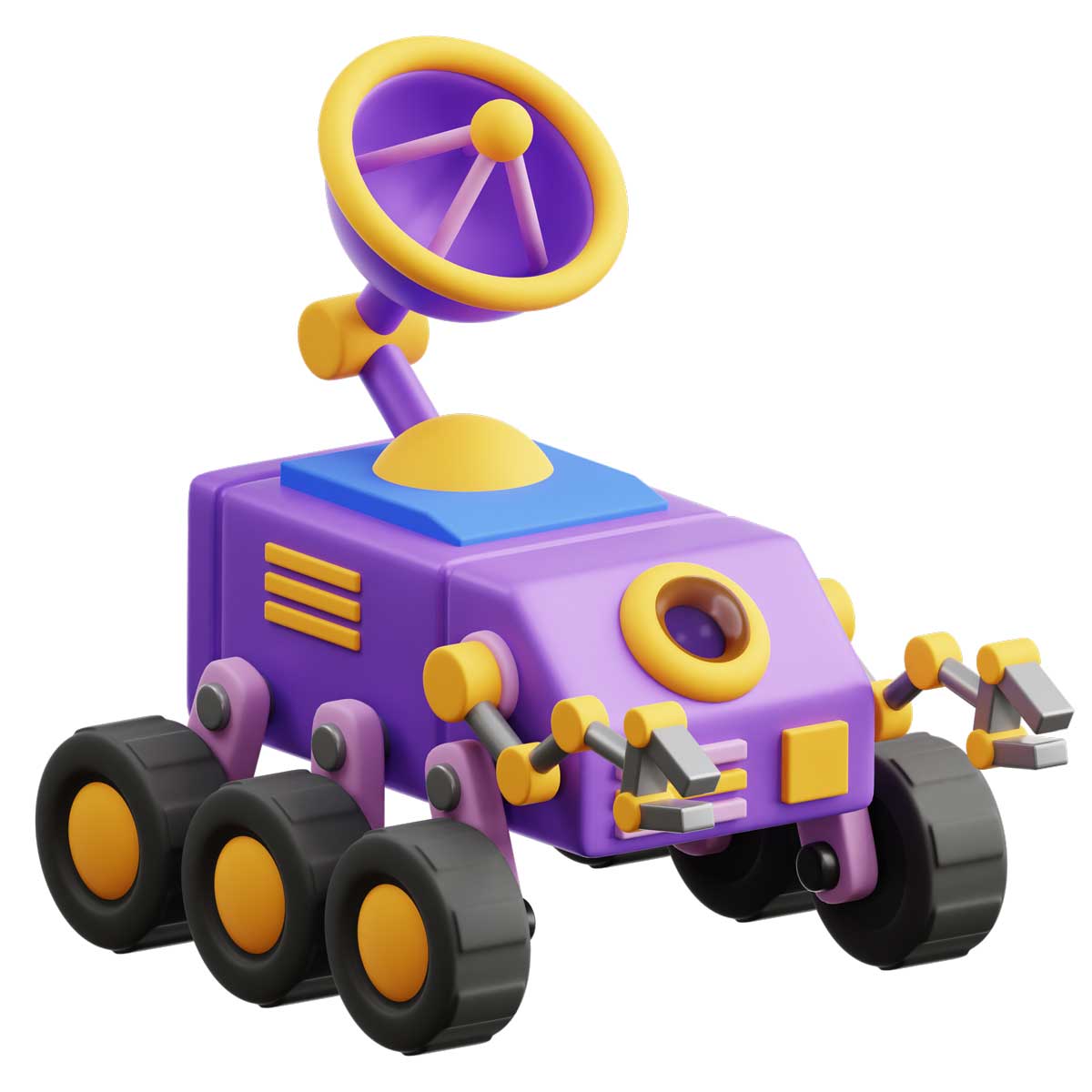 32款高级卡通创意太空宇宙行星飞船3D图标Icons设计素材合集 Space 3D Icon Pack插图12