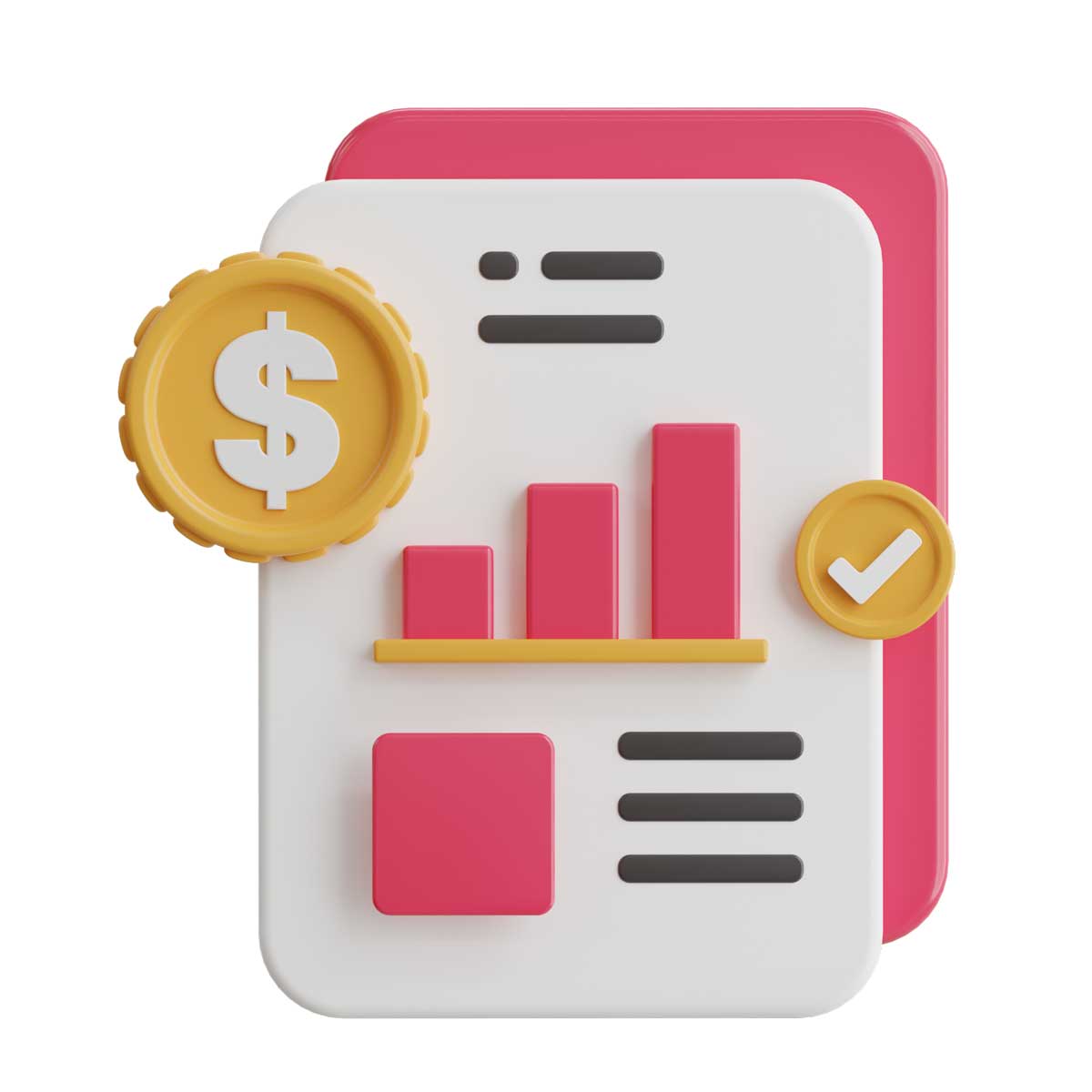 30款高级卡通创意商业理财3D插图Icons图标设计素材包 Business 3D Icon插图4