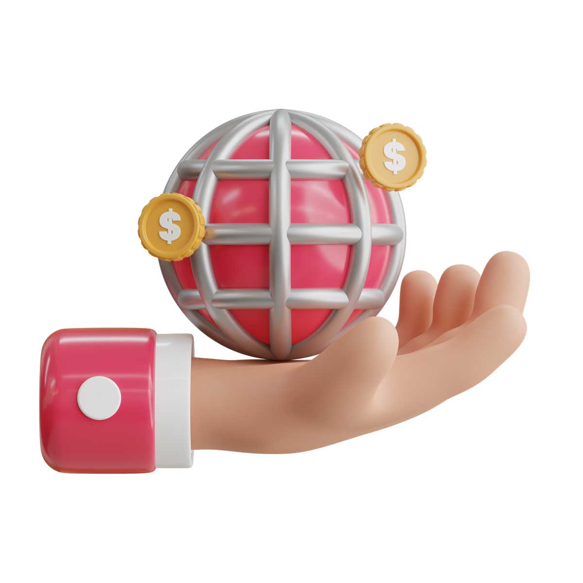 30款高级卡通创意商业理财3D插图Icons图标设计素材包 Business 3D Icon插图8