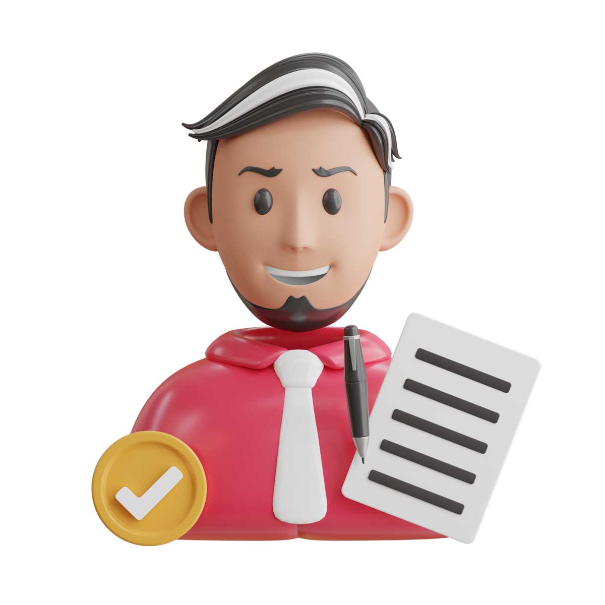 30款高级卡通创意商业理财3D插图Icons图标设计素材包 Business 3D Icon插图10