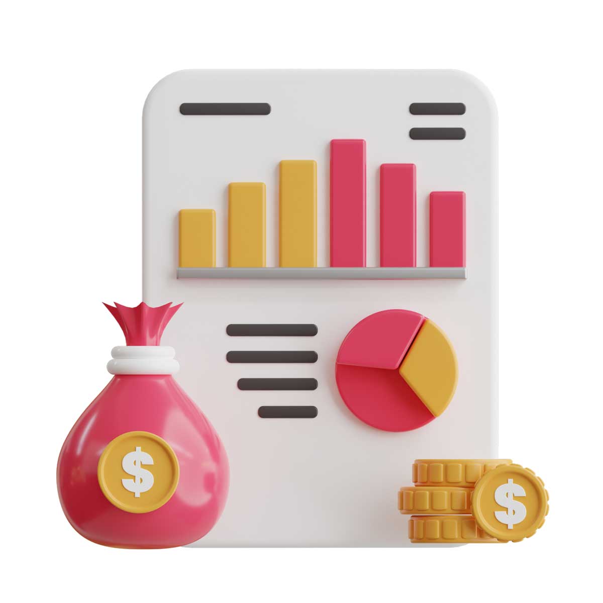 30款高级卡通创意商业理财3D插图Icons图标设计素材包 Business 3D Icon插图11