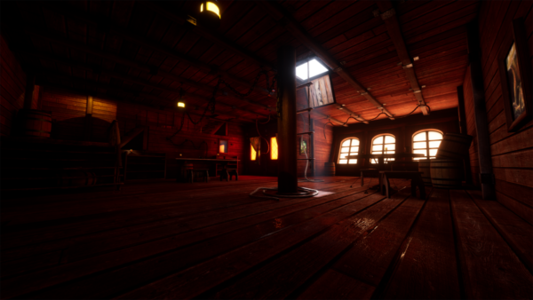 UE模型 海盗船小屋内部环境3D场景设计素材包 Pirate Ship Cabin