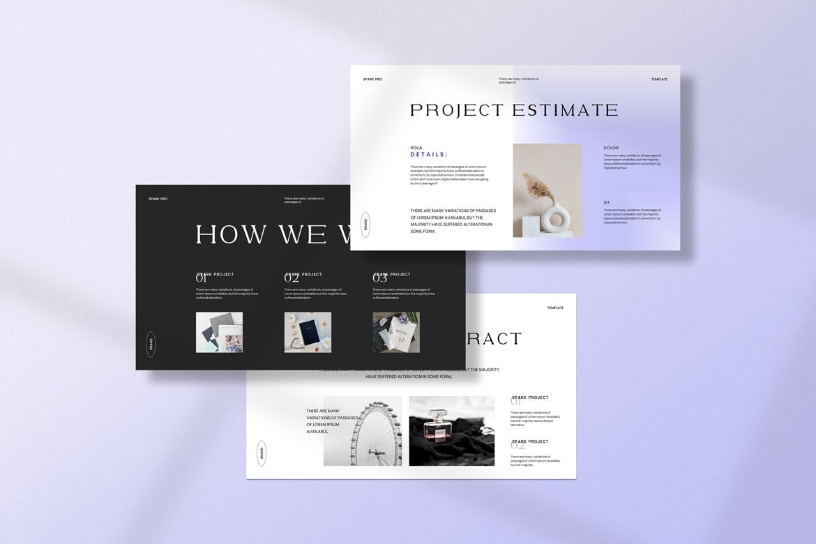 现代极简品牌营销策划图文排版设计ppt模板 Brand Proposal Presentation插图1