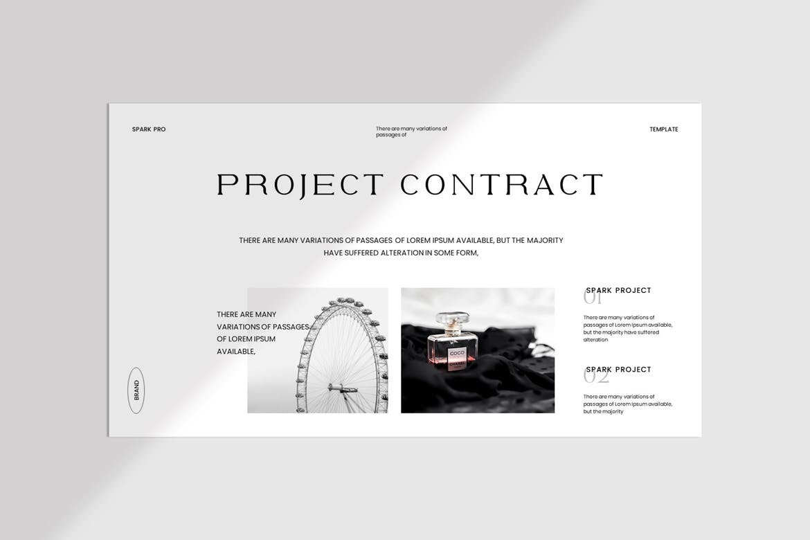 现代极简品牌营销策划图文排版设计ppt模板 Brand Proposal Presentation插图4