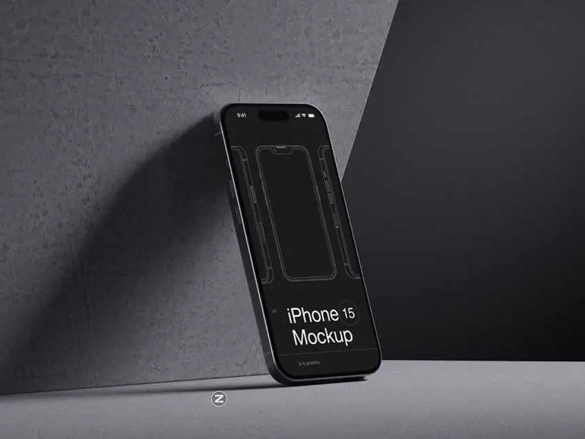 16款工业黑化风苹果手机iPhone 15 Pro屏幕演示效果图PSD样机模板 I-Mockups: iPhone 15 Pro插图4 16款工业黑化风苹果手机iPhone 15 Pro屏幕演示效果图PSD样机模板 I-Mockups: iPhone 15 Pro插图4