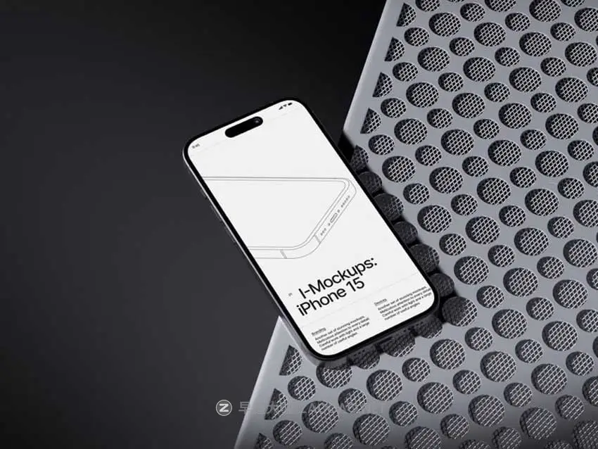 16款工业黑化风苹果手机iPhone 15 Pro屏幕演示效果图PSD样机模板 I-Mockups: iPhone 15 Pro插图10 16款工业黑化风苹果手机iPhone 15 Pro屏幕演示效果图PSD样机模板 I-Mockups: iPhone 15 Pro插图10